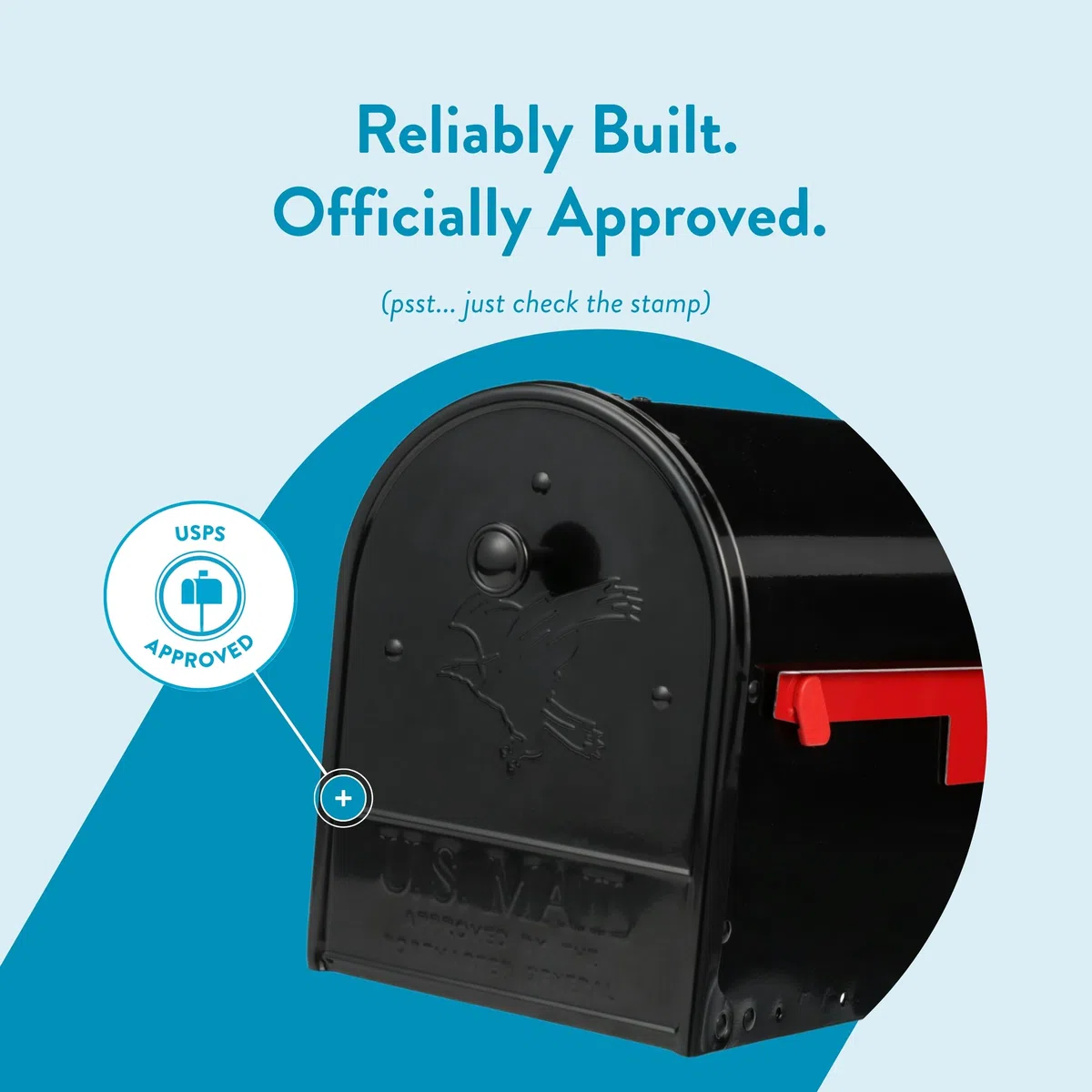 ARCHITECTURAL MAILBOXES OM160BEC Outback - Supporto per palo, colore: nero