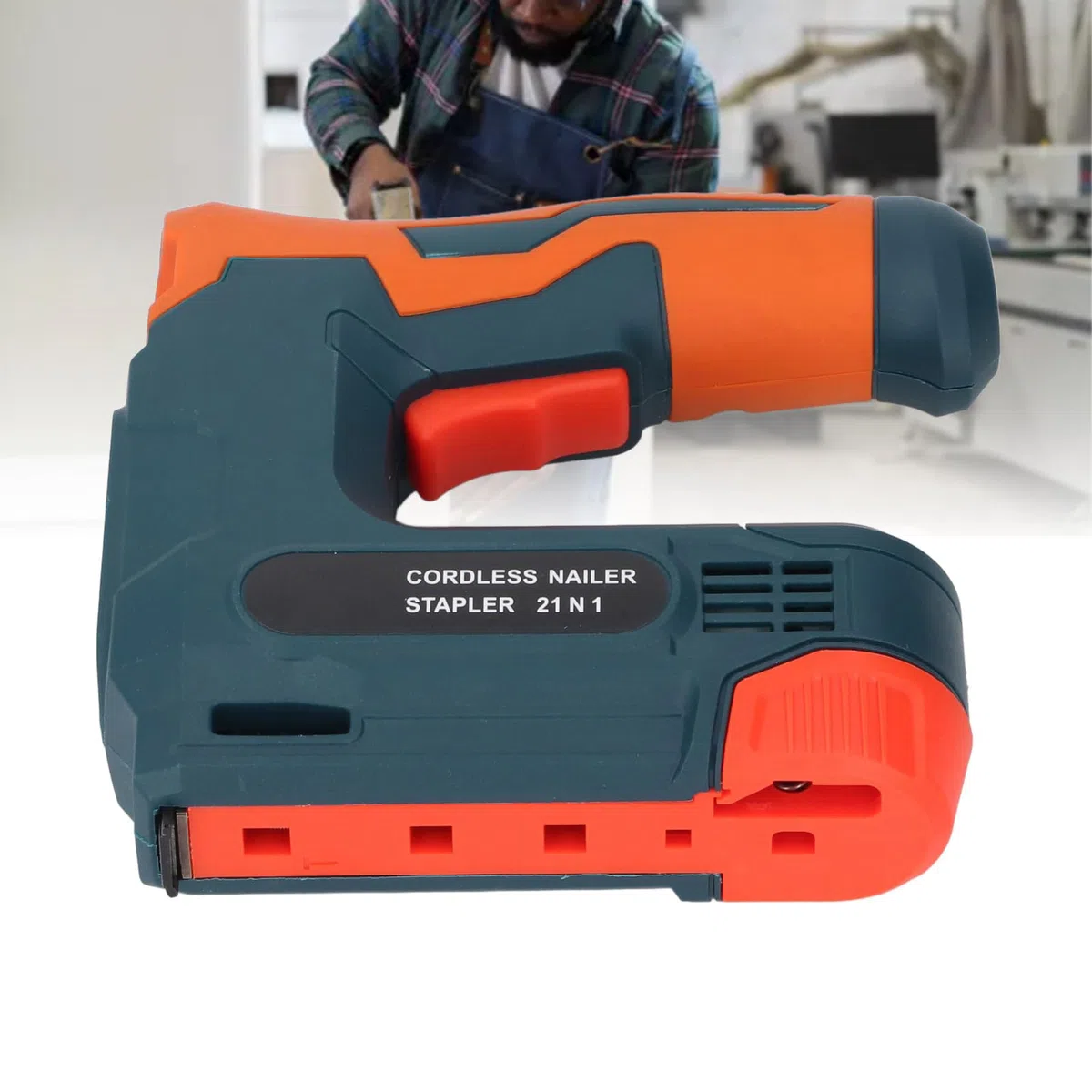 Graffettatrice Elettrica Senza Fili 2 in 1 Sparachiodi a Batteria per Brad e Chiodi Professionale per Carpenteria e Progetti Fai Da Te