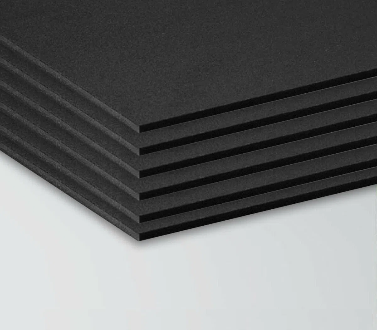 Kit da 6 pezzi pannelli in forex colore nero spessore 5 mm misura 40x30 cm