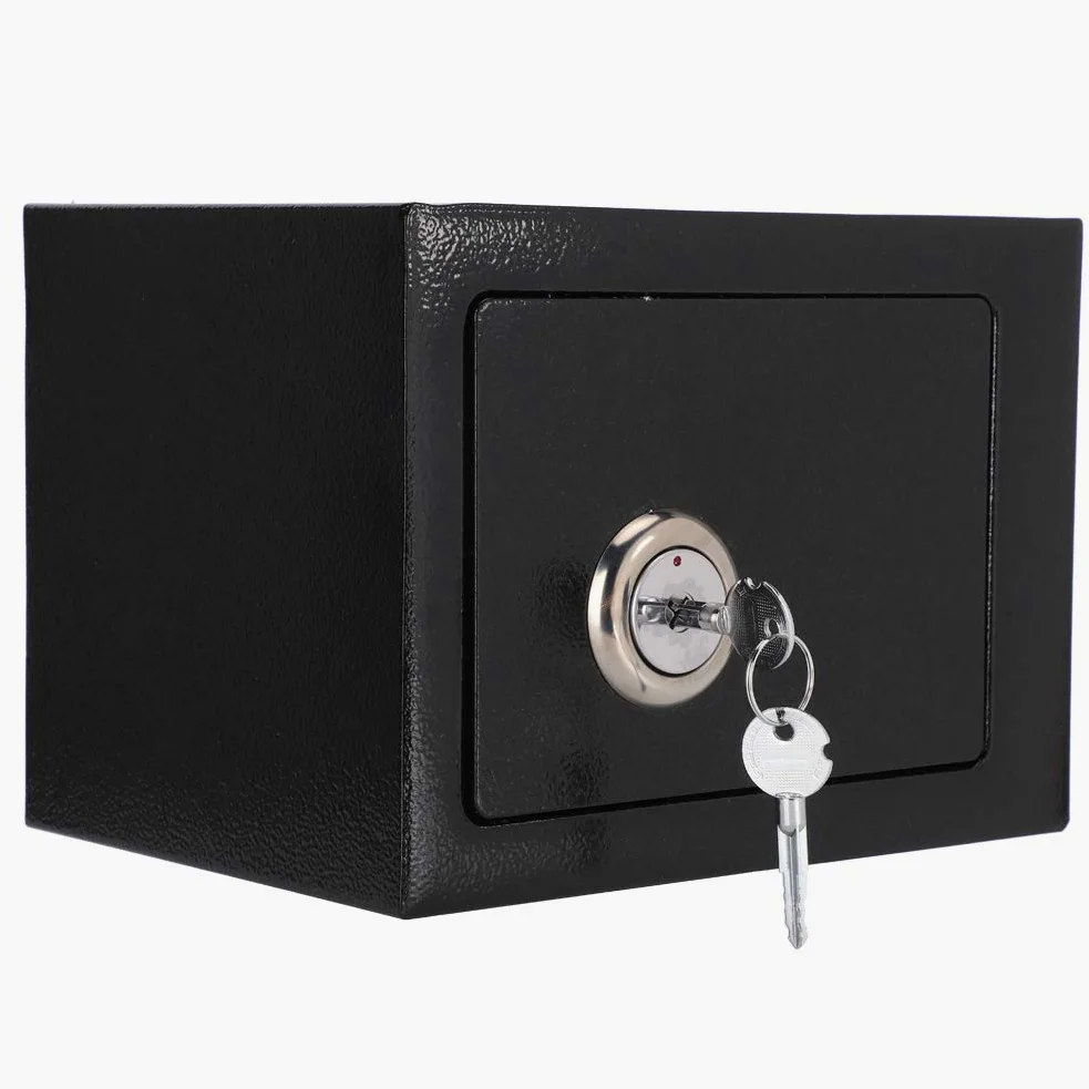 Cassaforte da Parete, Cassaforte con Chiusura in Acciaio, 6,4L Cassaforte da Parete, Sicurezza in Casa per Proteggere Contanti Gioielli Documenti, 23 * 17 * 17 cm