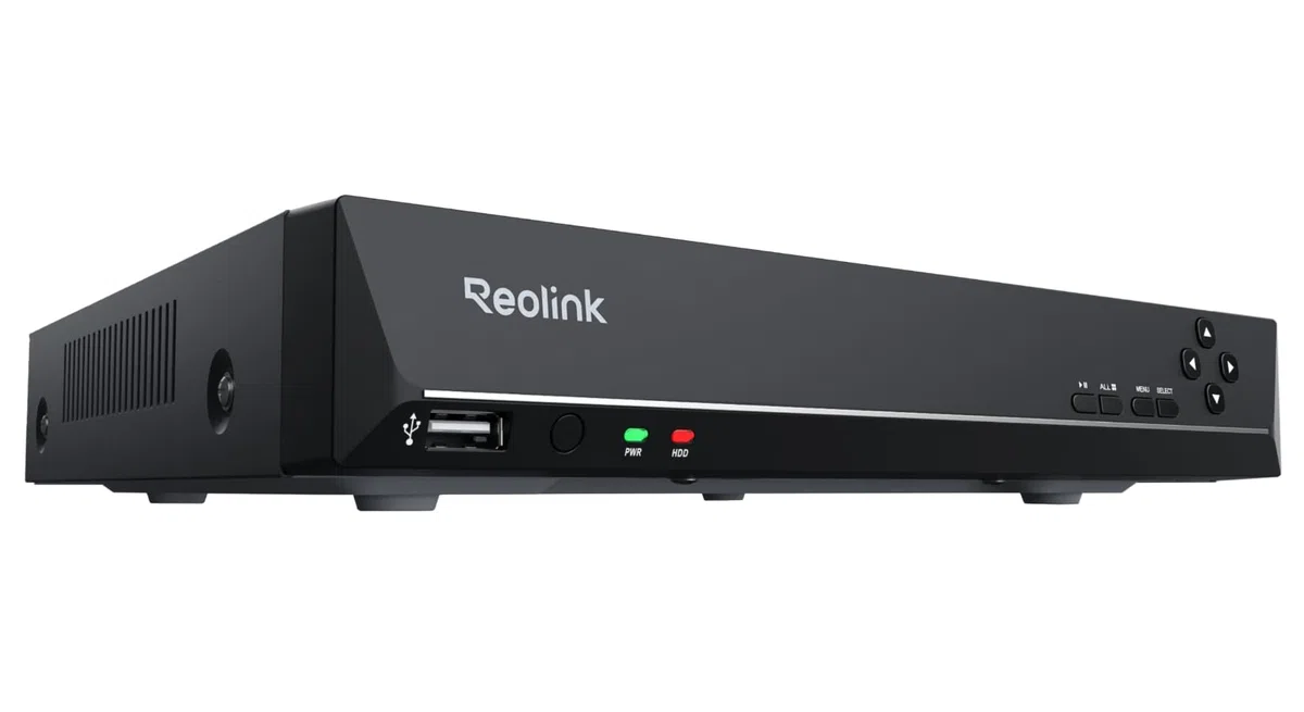 Reolink NVR PoE 8 Canali, Videoregistratore Cablato Supporta 16MP/12MP/4K/5MP/4MP, Accesso Locale e Remoto, Capacità Espandibile a 16TB, Videosorveglianza Registrazione 24/7, HDD non incluso, RLN8-410