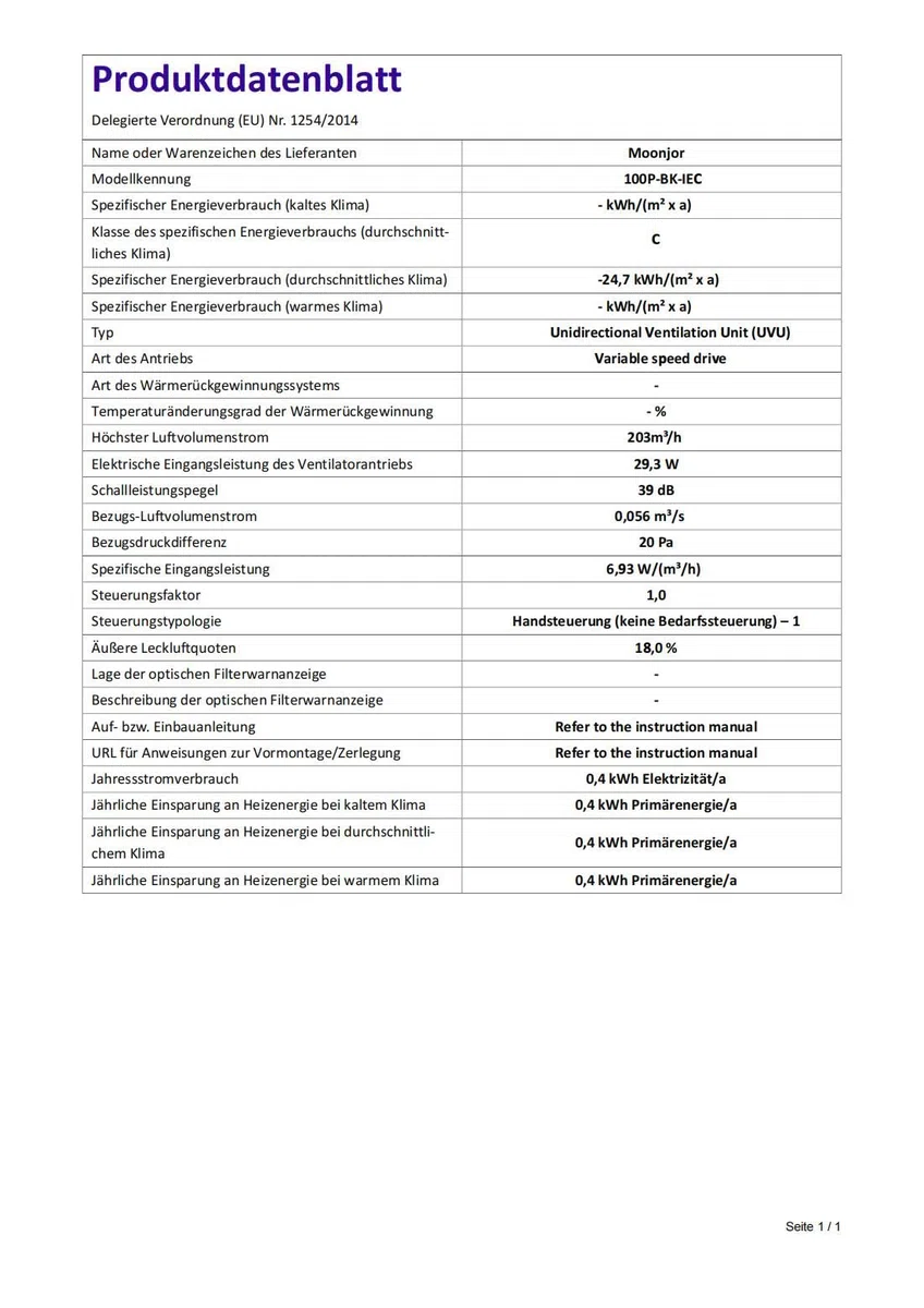 Ventola Aspirazione 100mm, Ventola Estrazione Ventilatore del Condotto in Linea, Tenda di Crescita, Ventilazione e Sfiato d'Aria (Presa IEC a 2 Velocità)