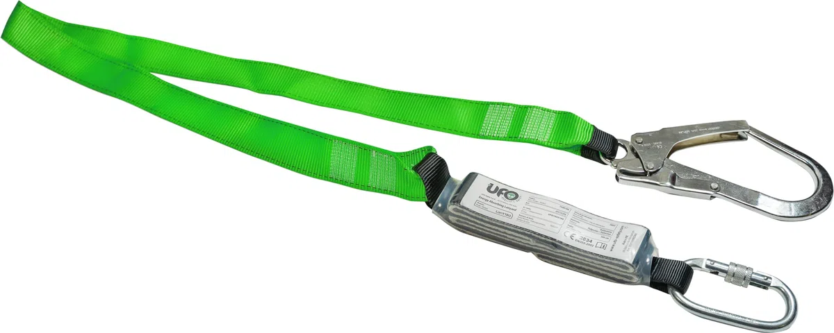 Imbracatura di Sicurezza Anticaduta Regolabile Professionale UFO, Kit con Sacca e Cordino regolabile 150cm, Arrampicata, Cintura di Sicurezza per Lavoro, Normativa EN361 EN358