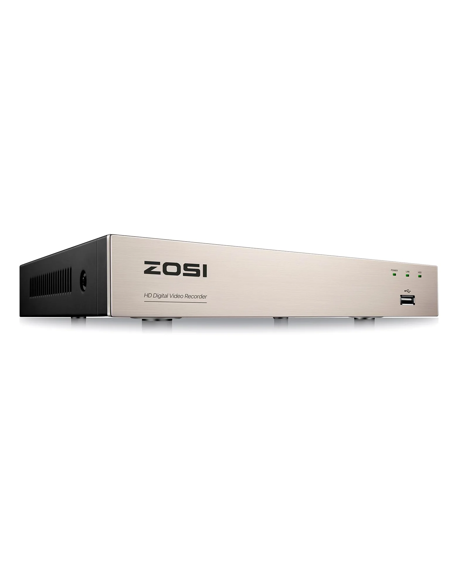 ZOSI DVR 8 Canali 1080P Videoregistratore Digitale H.265+ 4-in-1 Supporta HD-TVI, CVI CVBS AHD 960H telecamere di sicurezza, visualizzazione remota, rilevamento del movimento NESSUN disco rigido