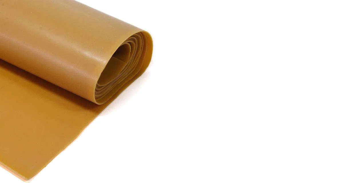 Lastra in Gomma Naturale (PARA), col miele, Vari spessori, H 1,4 mt, Vendita a Metraggio (2 mm)