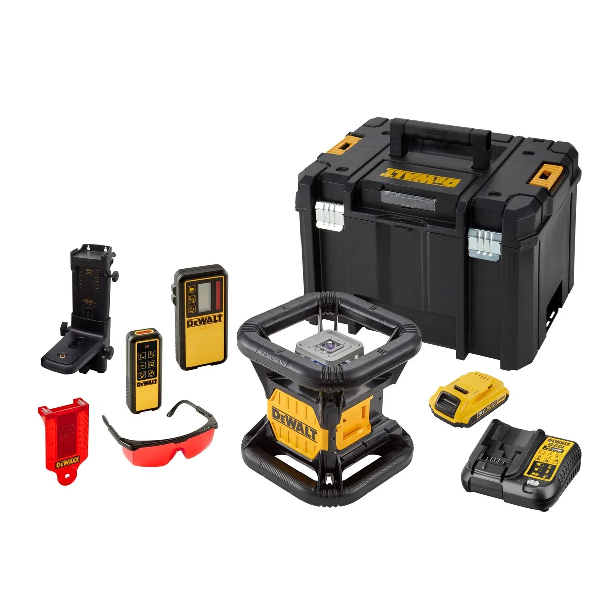 Dewalt Dce079D1R-Qw Laser Rotante con Raggio Rosso, 18 V
