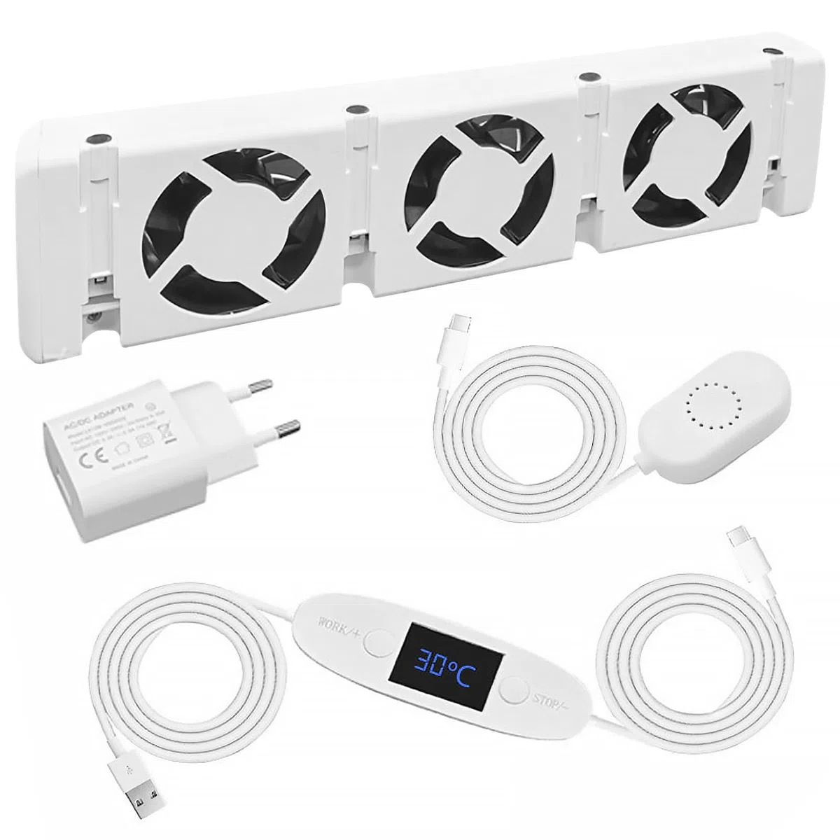Ventilatore per Radiatore, Intelligente Ventilatore per Termosifone, Ventole per Termosifoni Mono-set, per Radiatori L'Efficienza del Riscaldamento e Risparmiare Energia