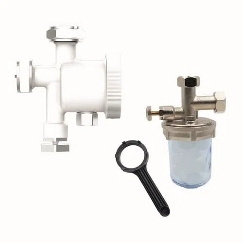 Kit anticalcare salvaspazio per caldaia dosatore + defangatore + chiave ultra compatti con ricarica polifosfato a sfera in omaggio 066051