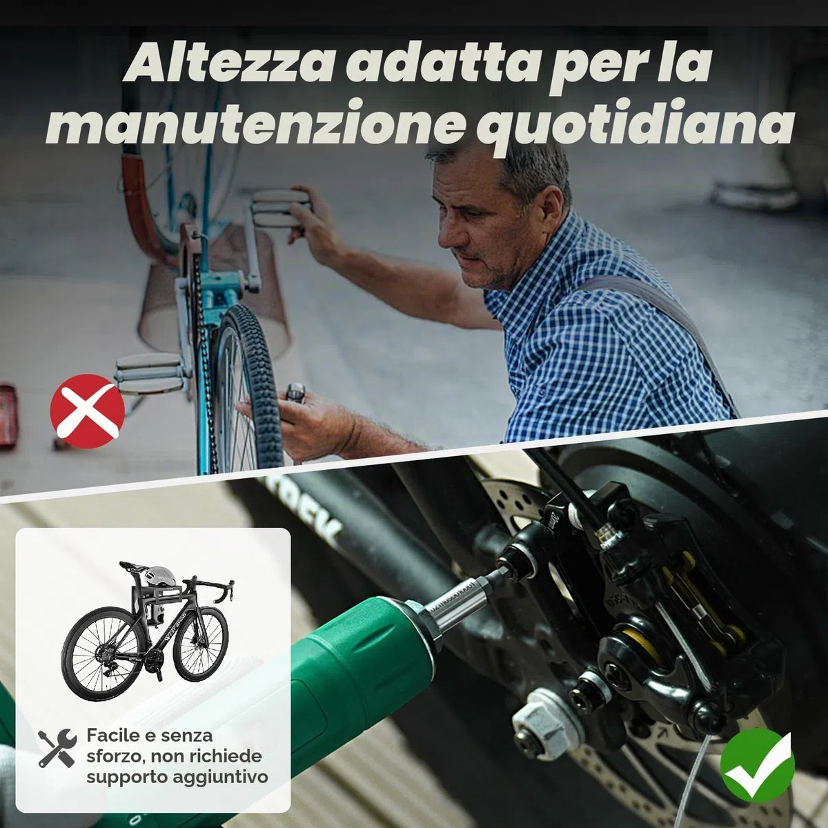 Supporto da parete per bicicletta, supporto da parete per bicicletta, supporto da parete, supporto per bicicletta, carico massimo 20 kg