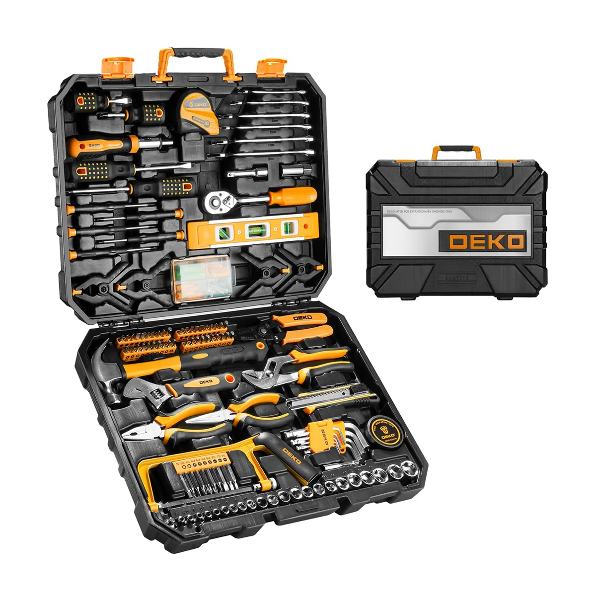 DEKO 228 pezzo chiave a bussola strumento di riparazione automatica a mano con custodia di plastica toolbox