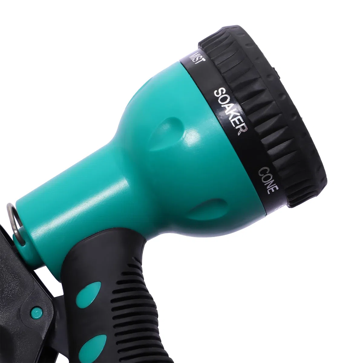 DURHAND Avvolgitubo da Giardino Retrattile con Tubo dell'Acqua 15m, Avvolgitubo da Parete Girevole a 180°, Avvolgitubo Automatico con 7 Modalità di Irrigazione e Kit di Montaggio, Nero e Verde