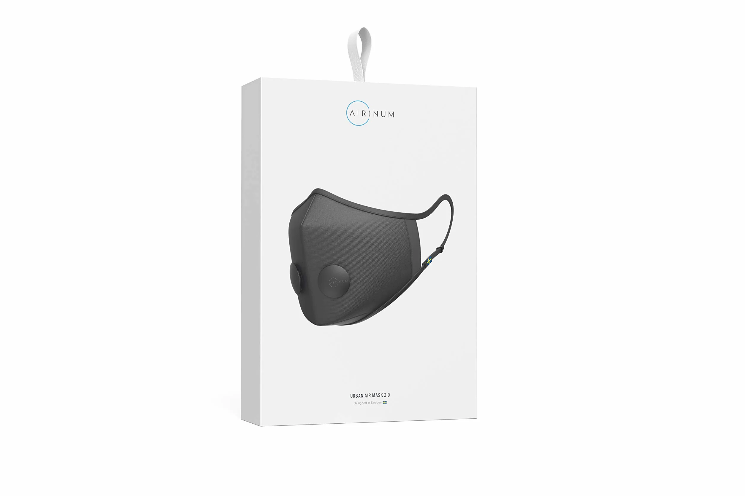 Airinum Urban Air Mask 2.0 - Onyx Black S | Maschera di Protezione Respiratoria Riutilizzabile e Regolabile, Che Protegge Contro L’inquinamento, lo Smog, gli Allergeni e i Batteri