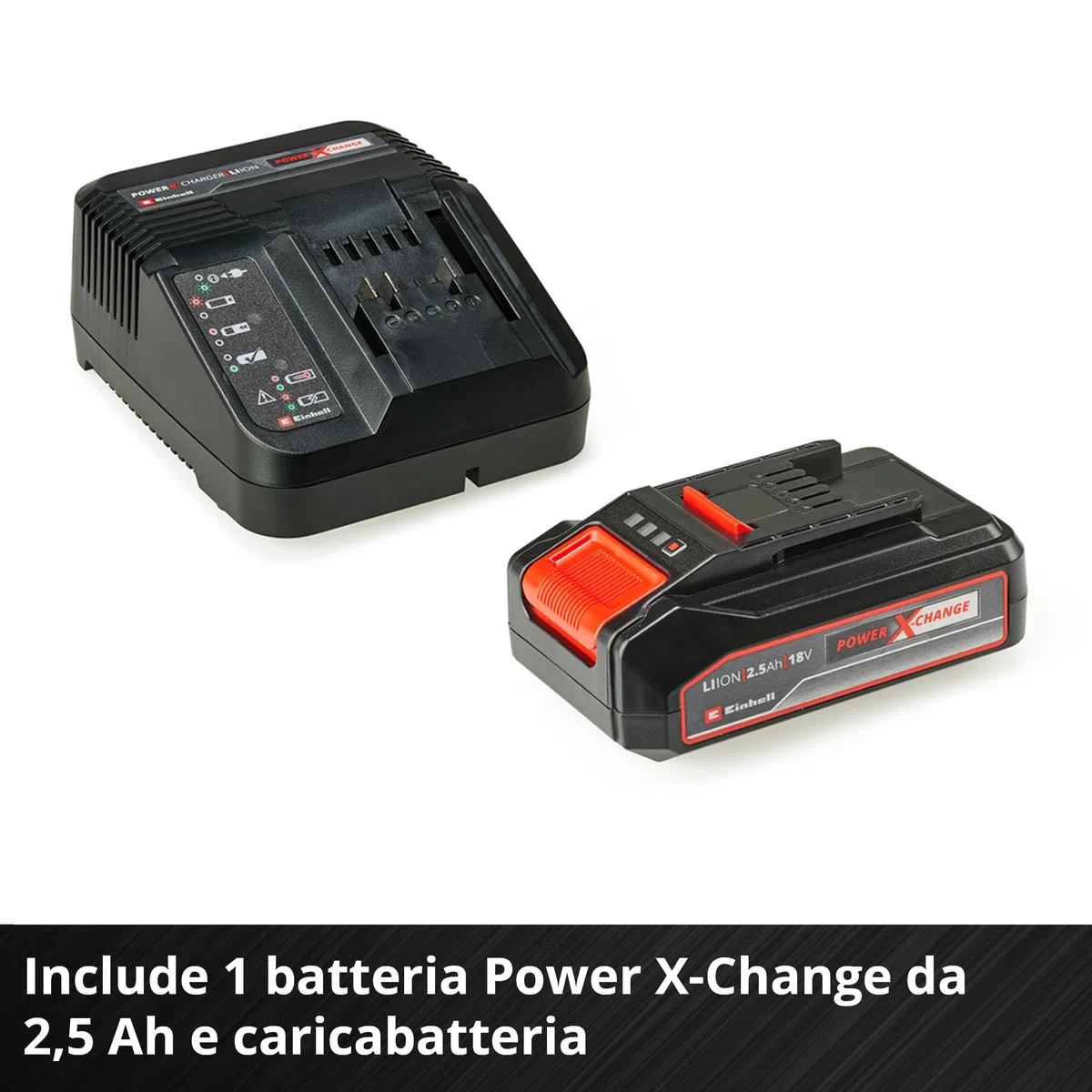 Seghetto alternativo Einhell TC-JS 18/70 Li (1 pz. 2,5 Ah) Power X-Change (18 V, prof. taglio 70 mm, cambio lama senza attrezzi, incl. batteria 2,5 Ah + caricabatterie, 1 lama per sega)