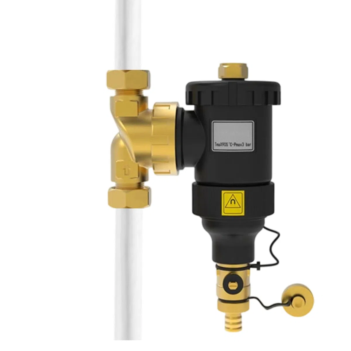 Defangatore Magnetico Per Caldaia – Filtro Per Riscaldamento Centrale DN20 DN32 | Di Filtrazione HVAC Con Valvole Di Intercettazione | Rimuove Ruggine E Calcare