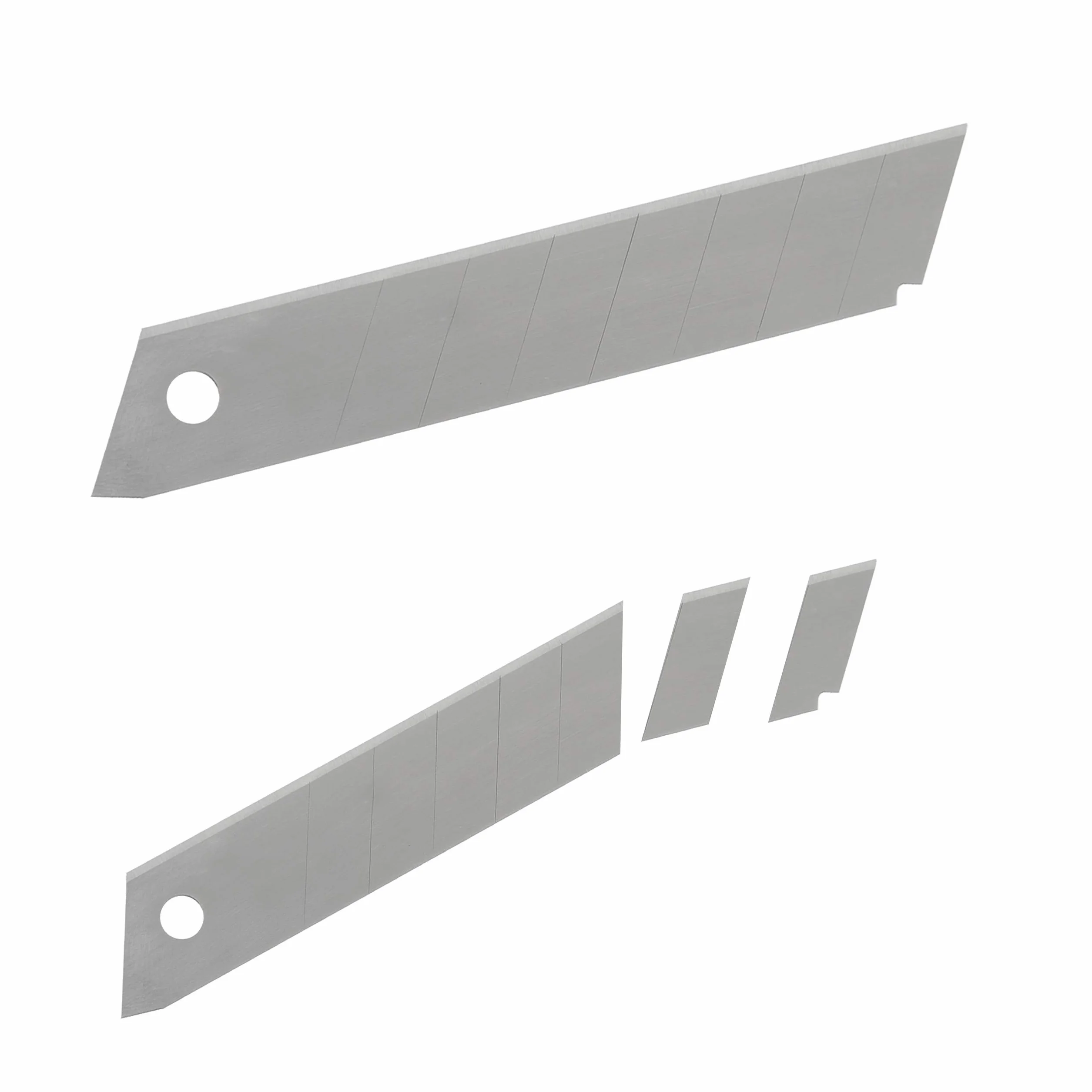 Relaxdays Set da 1200 Lame di Ricambio per Taglierino 7 Punti di Rottura Affilate 18 mm in Acciaio al Carbonio, Argento