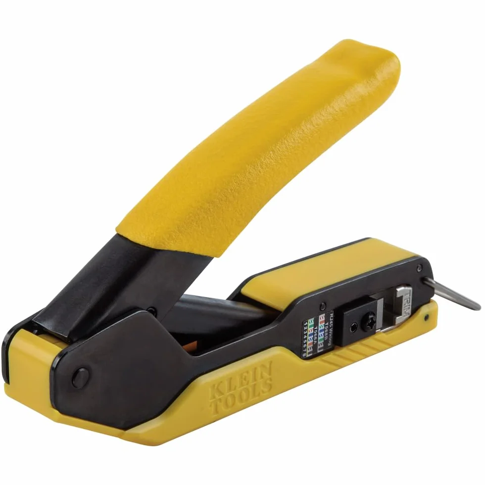 Crimpatrice compatta pass-thru modulare per connettori dati Pass-THU RJ45 Klein Tools VDV226-005