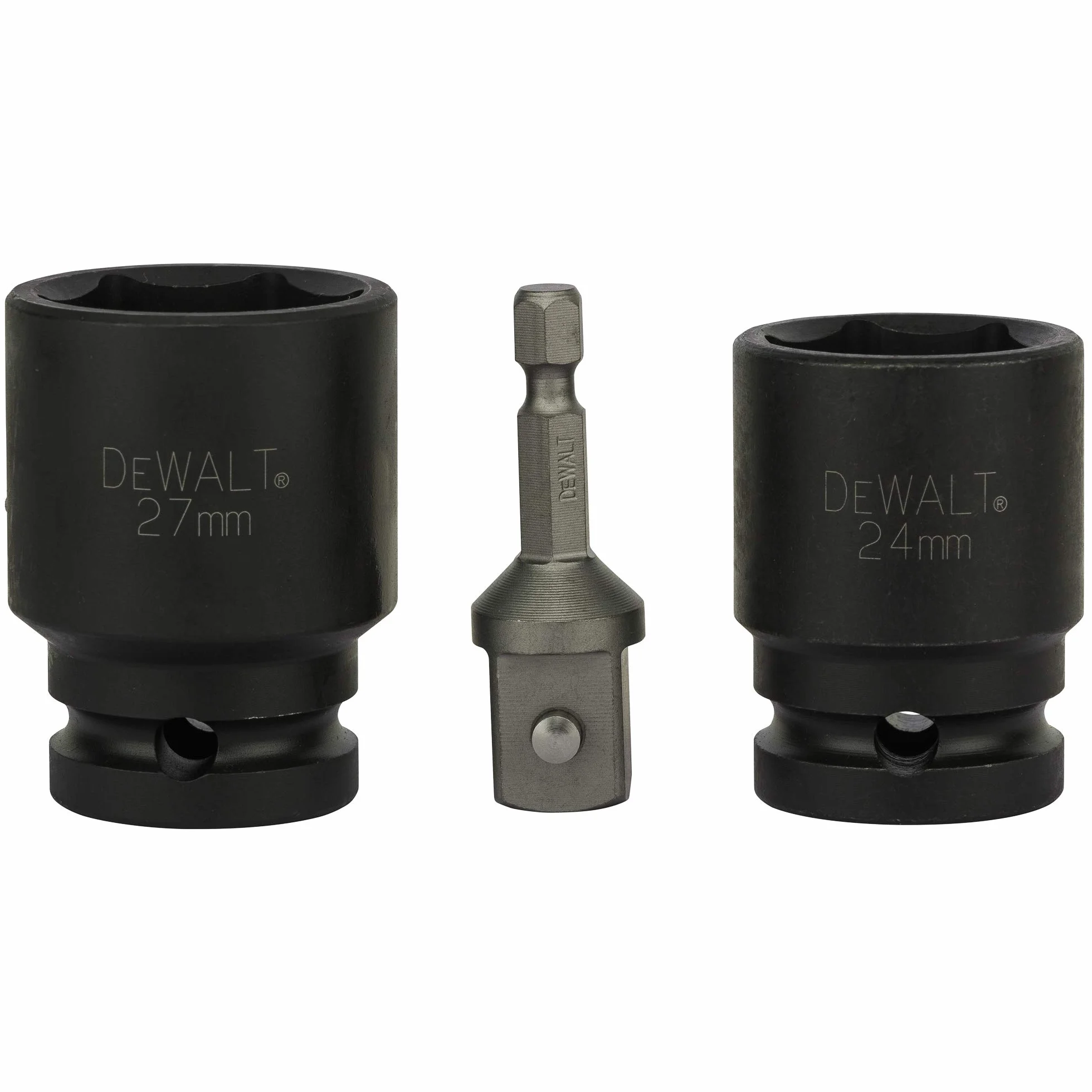 DEWALT SET DI BUSSOLE PER AVVITATORI A IMPULSI - attacco a 1/2" - Set 17 pezzi, DT7506-QZ