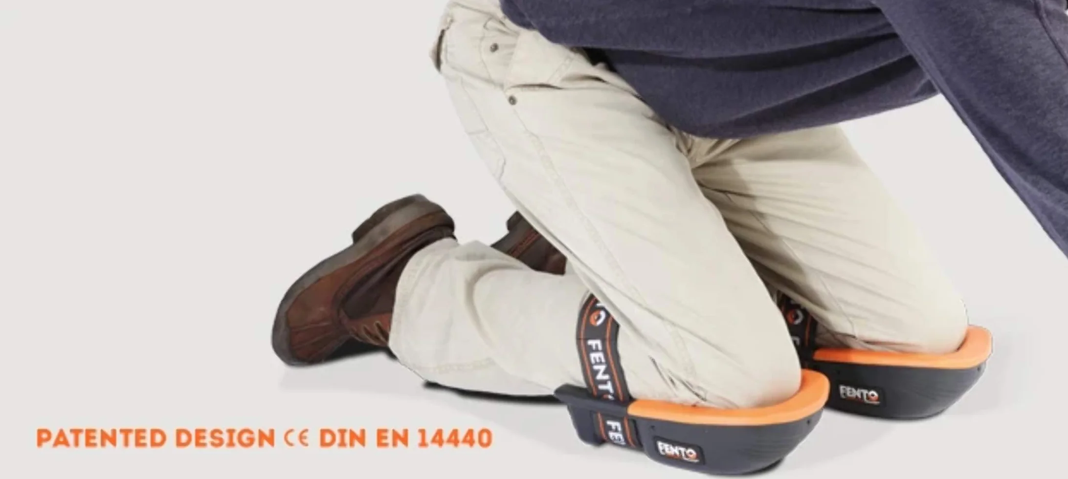 FENTO HOME - Ginocchiere Ergonomiche Professionali | Protezione Leggera per Ginocchia con Innovativa Distribuzione della Pressione | Guscio in PU Impermeabile per Lavori Domestici e Giardinaggio