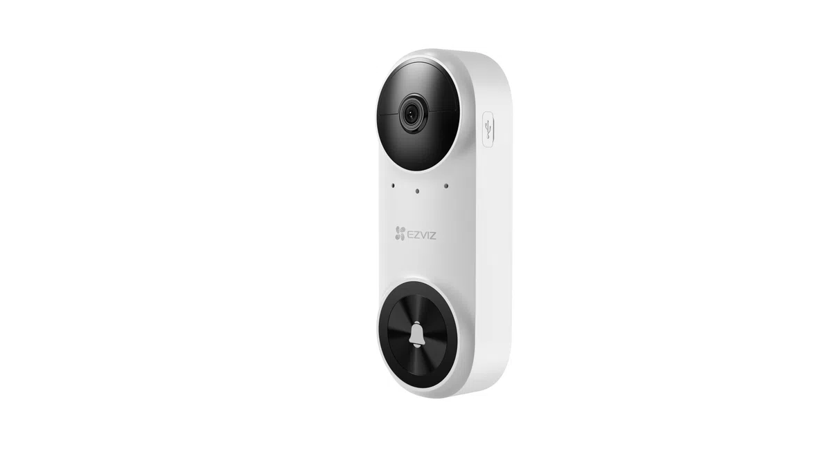 EZVIZ CP3 2K Video Campanello WiFi, Videocitofono a Batteria, Visione Notturna IR, Audio Bidirezionale, Rilevamento Persone, 100% Senza Fili con 5000mAh Batteria