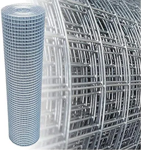 Garmix Rotolo di rete zincata per protezione uccelli/voliera/gabbia fori 19x19mm Diametro filo (150cm x 12,5m, 1,05mm)