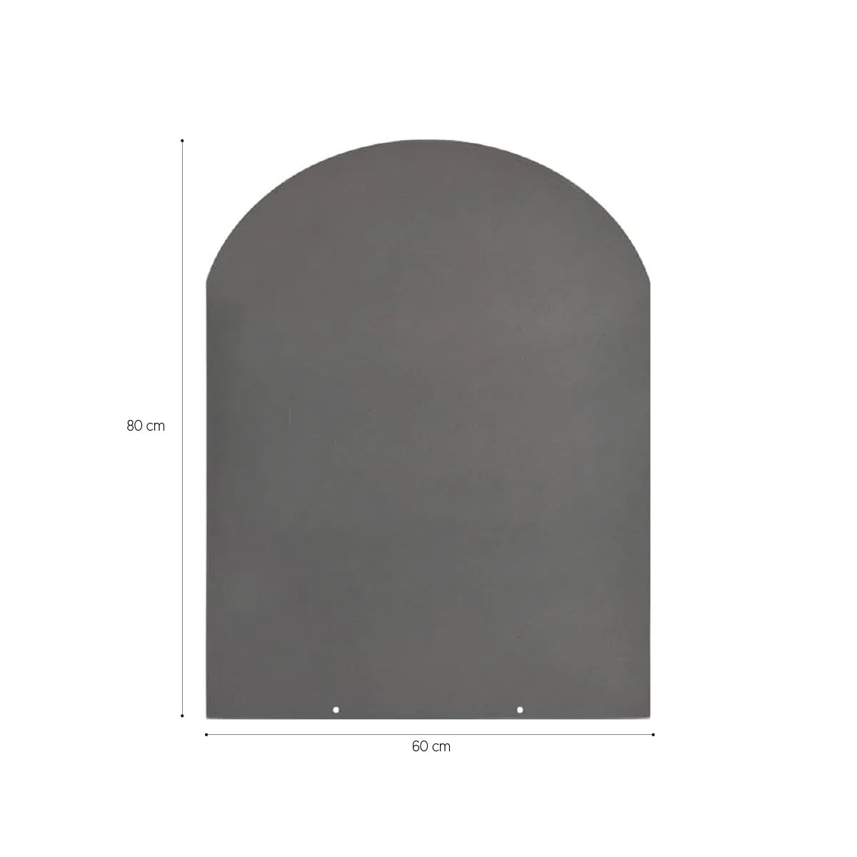 Divina Fire Pedana salvapavimento per stufe a legna e pellet in acciaio 80x60