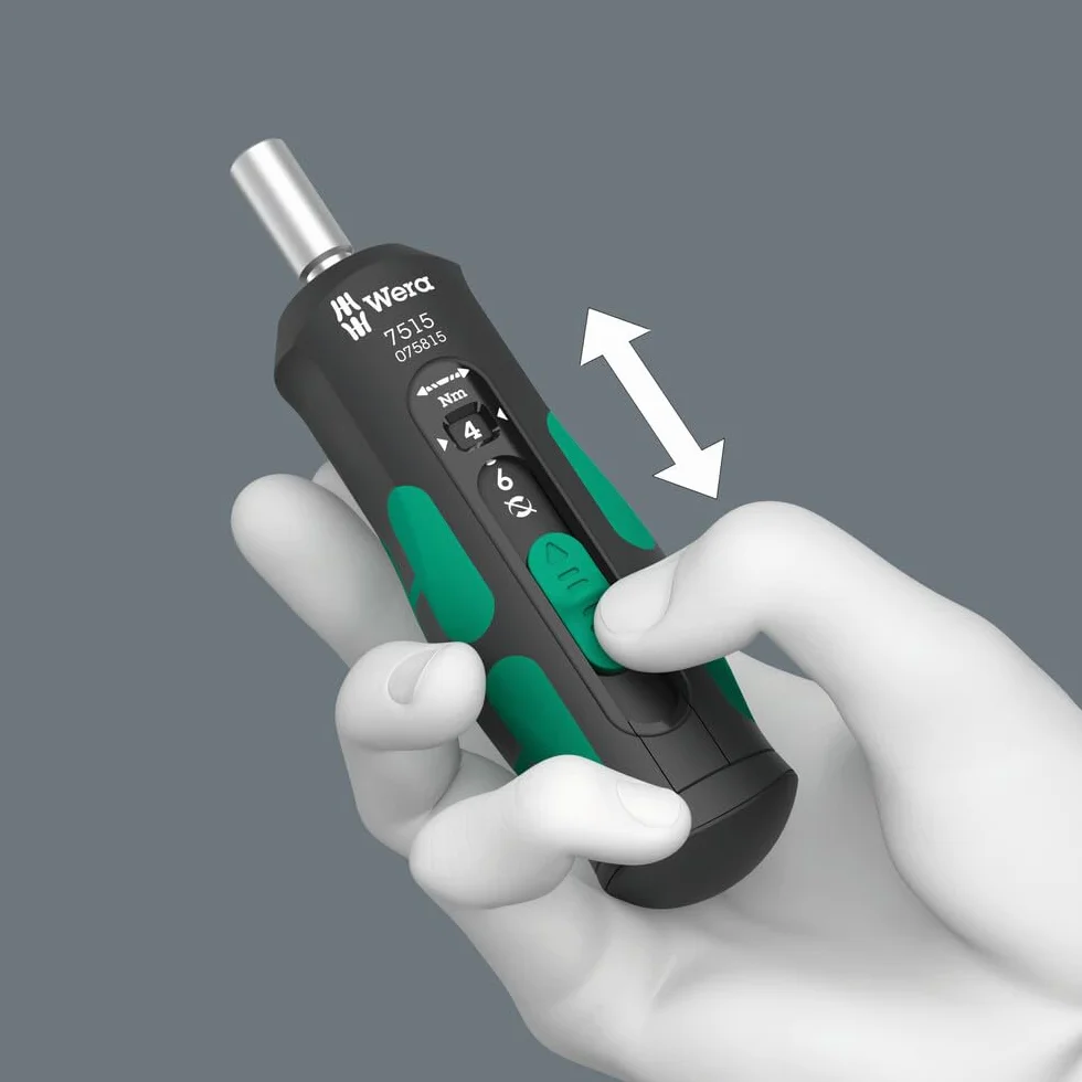 Wera Kraftform 05075815001 7515 - Cacciavite dinamometrico Safe-Torque Speed, 2-6 Nm, 1/4" x 2,0-6,0 Nm x 147,5 mm