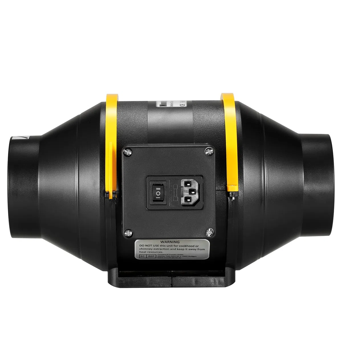 Ventola Aspirazione 100mm, Ventola Estrazione Ventilatore del Condotto in Linea, Tenda di Crescita, Ventilazione e Sfiato d'Aria (Presa IEC a 2 Velocità)