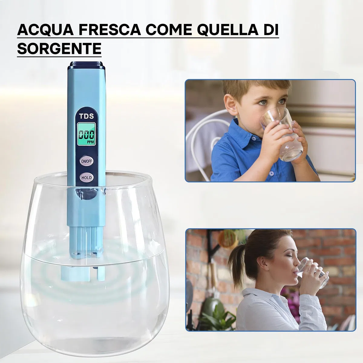 Naturewater Filtro dell'acqua a 5 livelli NW-PR305, con cartucce filtranti da 254 mm, con rubinetto