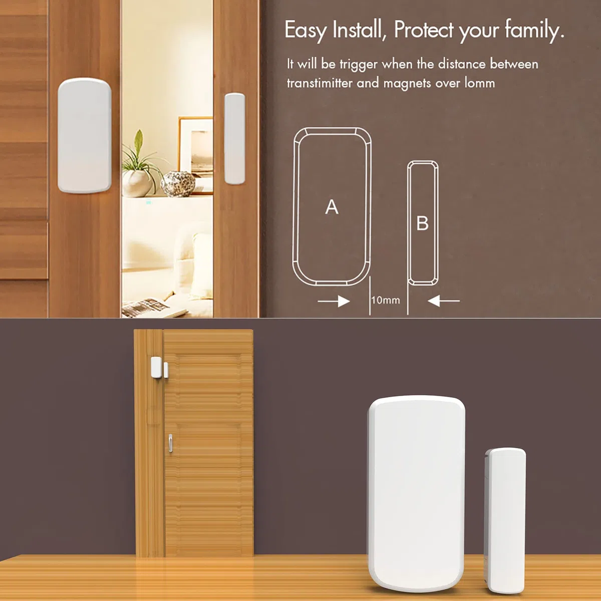 Wolf Guard W4Q-W03 WiFi 4G kit sistema di allarme antifurto casa wireless domestico, APP Tuya Smartlife Alexa Google, italiano (W4Q-W03)