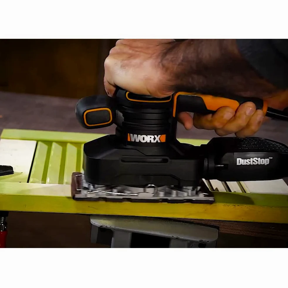 Worx WX641 Levigatrice Orbitale, 250 W, 220 V, Nero