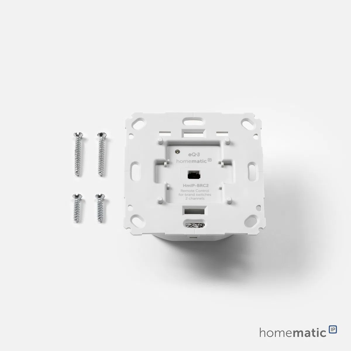 Homematic IP Smart Home - Pulsante da Parete per Interruttore di Marca, 2 ingressi HmIP-BRC2, 230v, 50Hz, Max.10mA