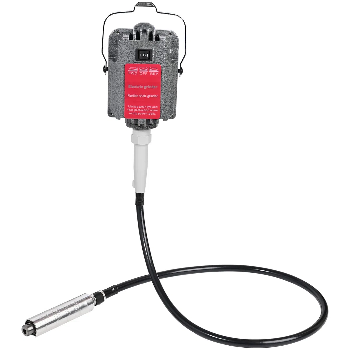 VEVOR Mulino Flessibile Sospeso SR 230w, Albero Motore Flessibile per Incisione SR con Preciso Mandrino a Tre Griffe, con Motore in Rame Puro, per Riparazione, Perforazione, Molatura, Lucidatura