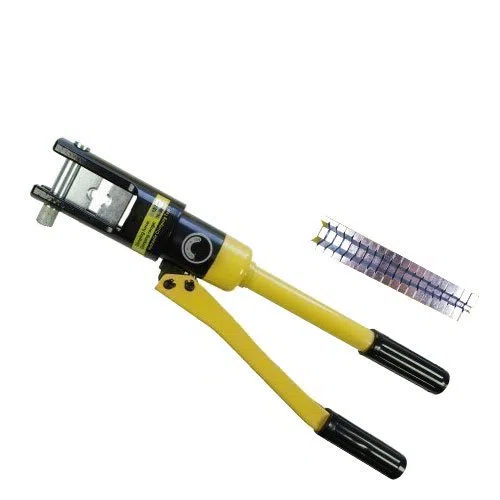KATSU Crimpatrice Idraulica con 11 Filiere in Acciaio 16-300 mm² Crimpatrice Pinza Attrezzi Cavi Elettrici Idraulici Manuali ad Alta Pressione per Rame e Alluminio Terminali Elettrici 416374