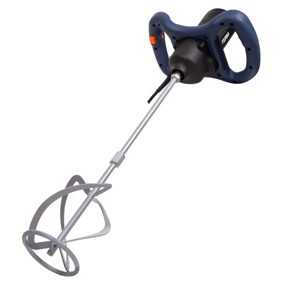 FERM Miscelatore cemento e malta 1400W - Velocità variabile - Soft start. Cavo in gomma da 3 m