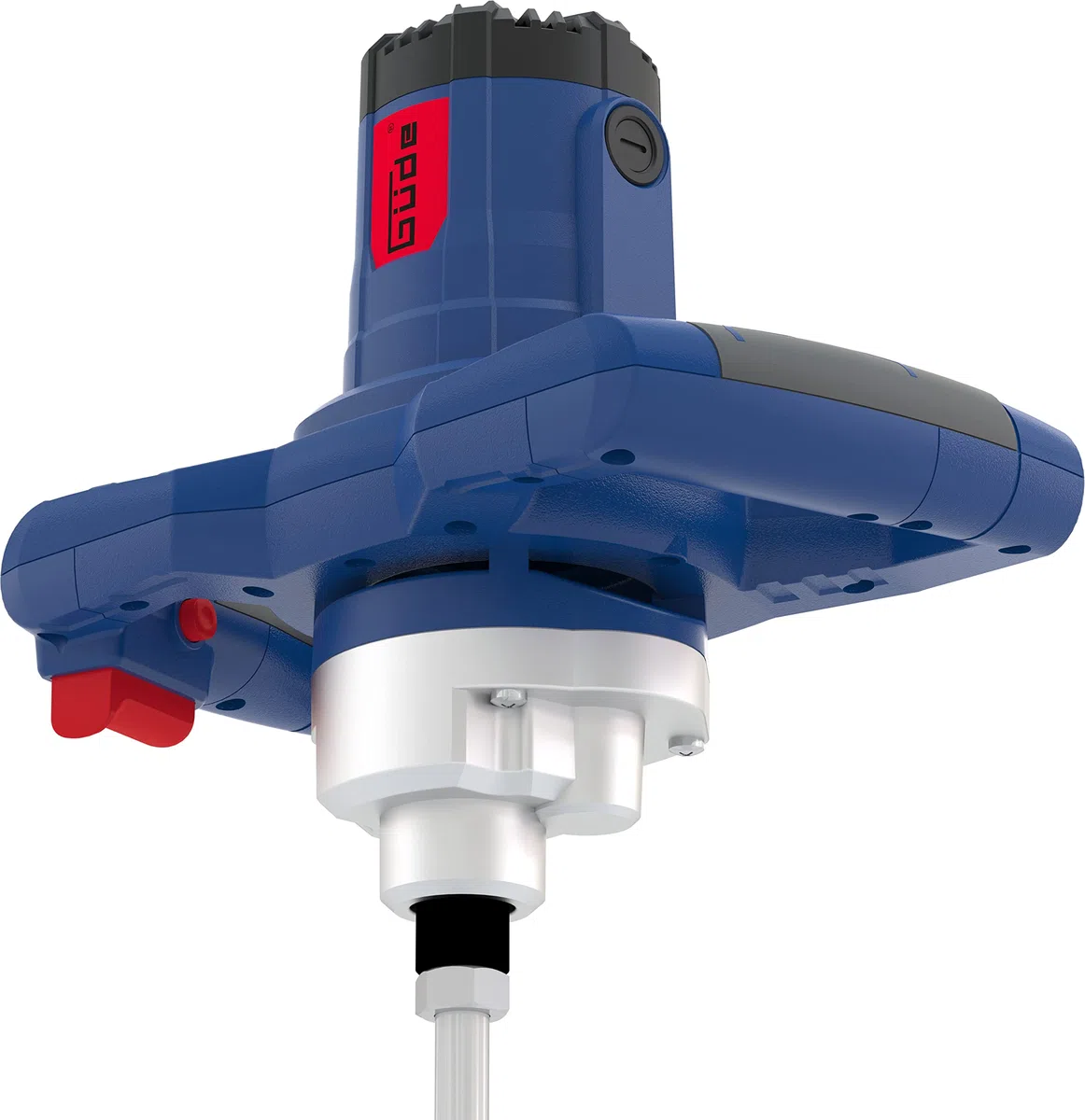 Güde 58043 GRW 1414.1 (230 V, 1400 W, potente agitatore per malta per mescolare e mescolare materiali da costruzione in polvere), blu