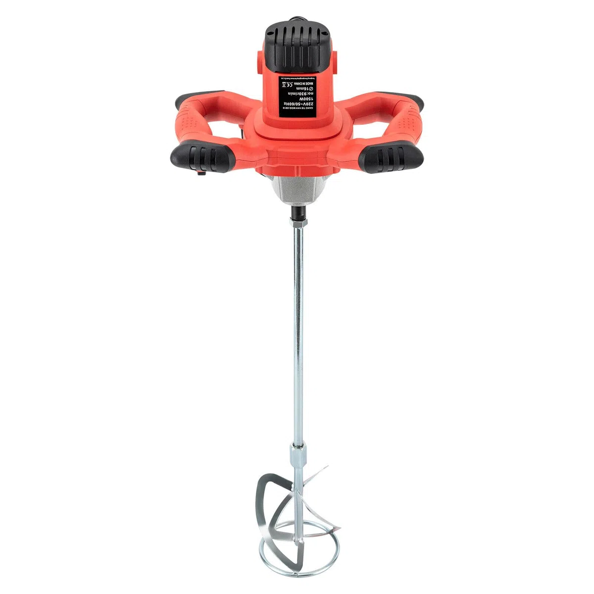 Miscelatore per malta professionale da 1500 W miscelatore per calcestruzzo in gesso per cemento a 6 velocità regolabili per cibo, gesso, miscelatore per cemento colore