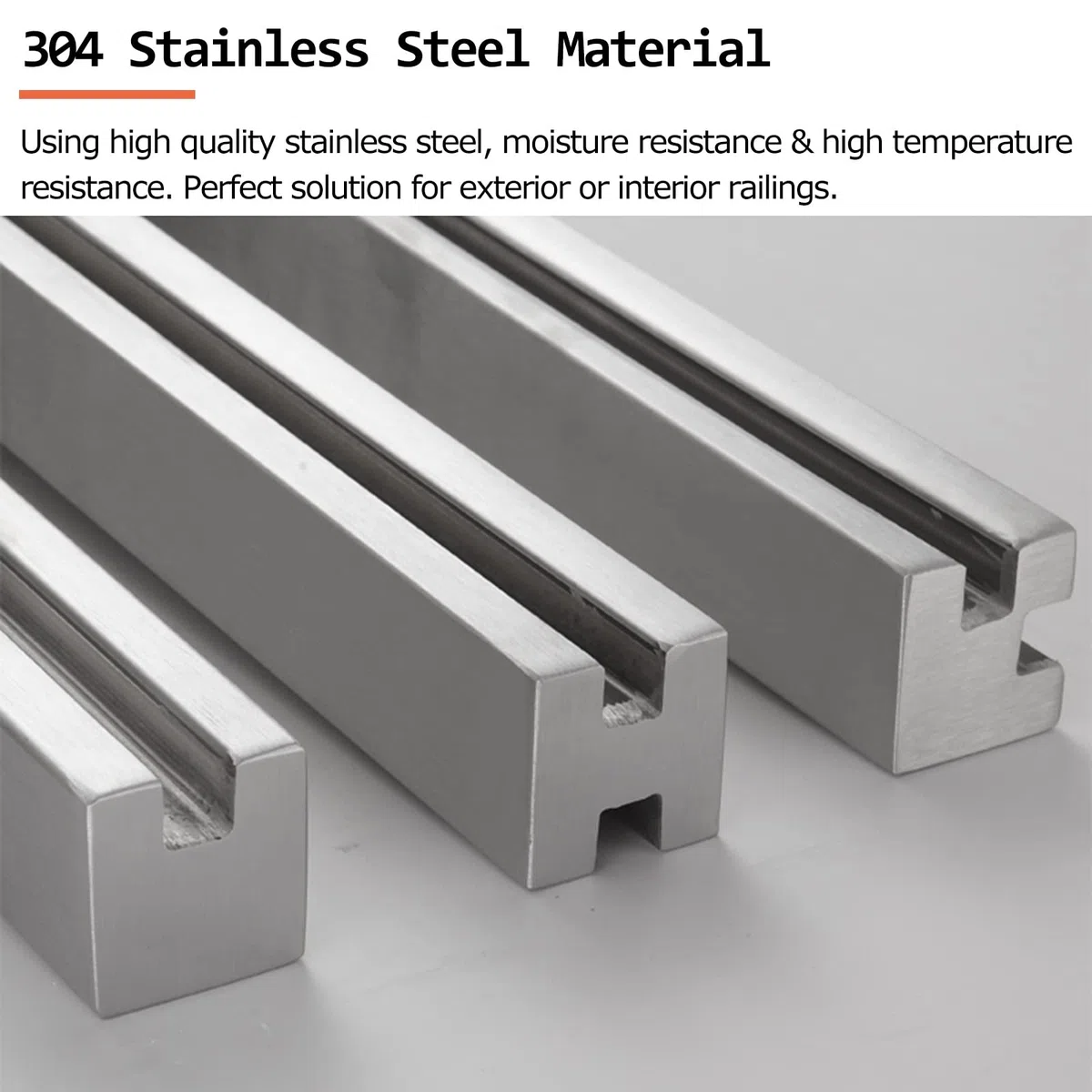 Ringhiera Vetro scale interne esterni Argento Paletto Per Ringhiera Per Pannelli In Vetro/Plastica/Legno 10/12 Mm, Palo Per Balaustra In Vetro In Acciaio Inossidabile Per Balcone/Scale