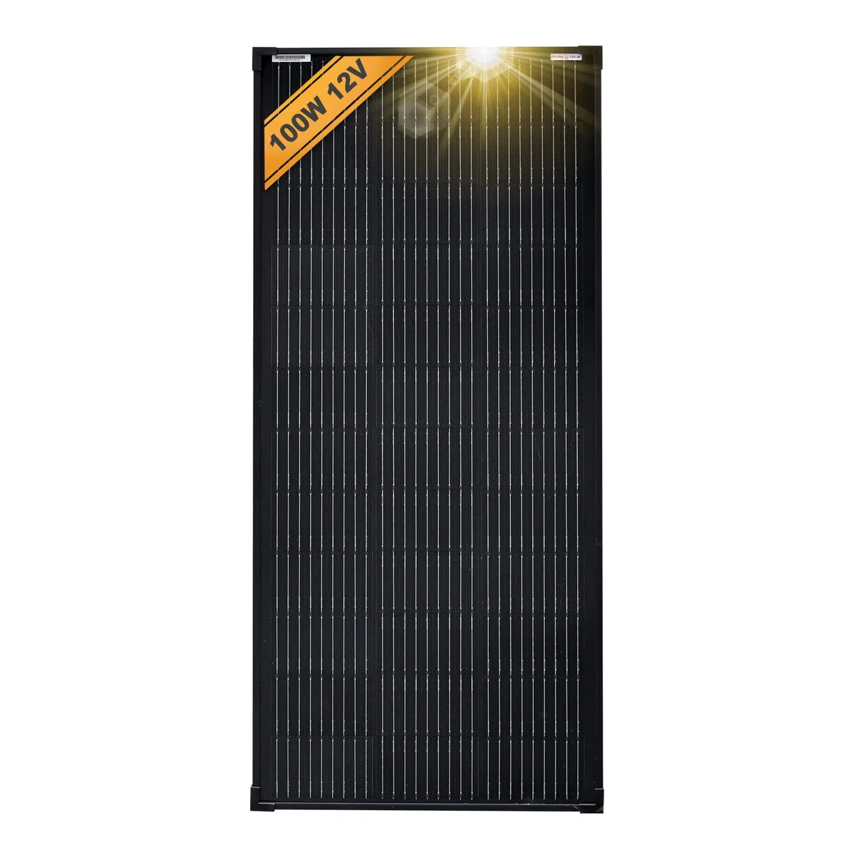 Enjoysolar Mono 100 W Nero 12V Pannello solare monocristallino Pannello solare fotovoltaico Ideale per camper, case da giardino, barca
