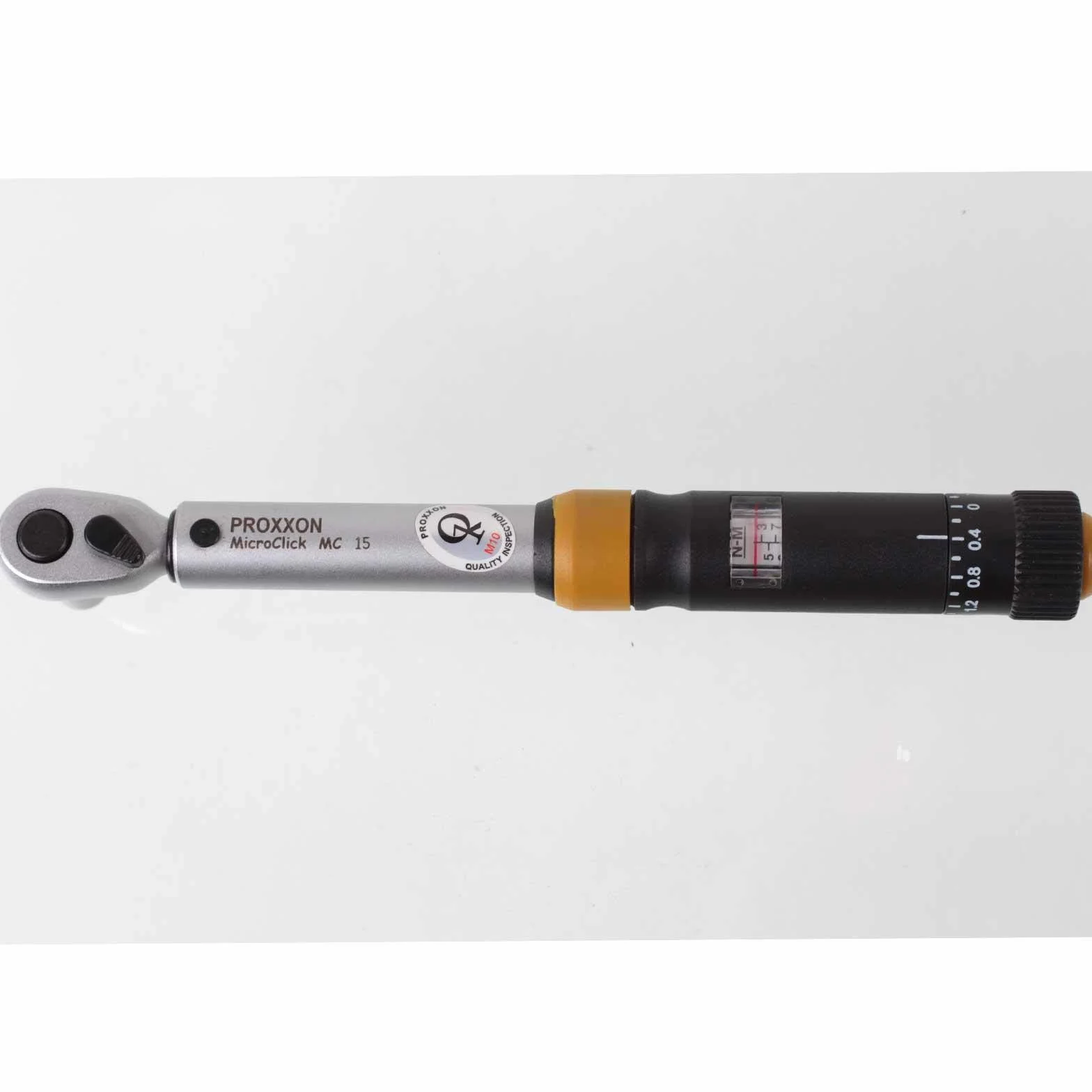 Chiave dinamometrica Proxxon MicroClick MC15 (coppia 3-15 Nm, con custodia in plastica, display analogico di facile lettura) 23345
