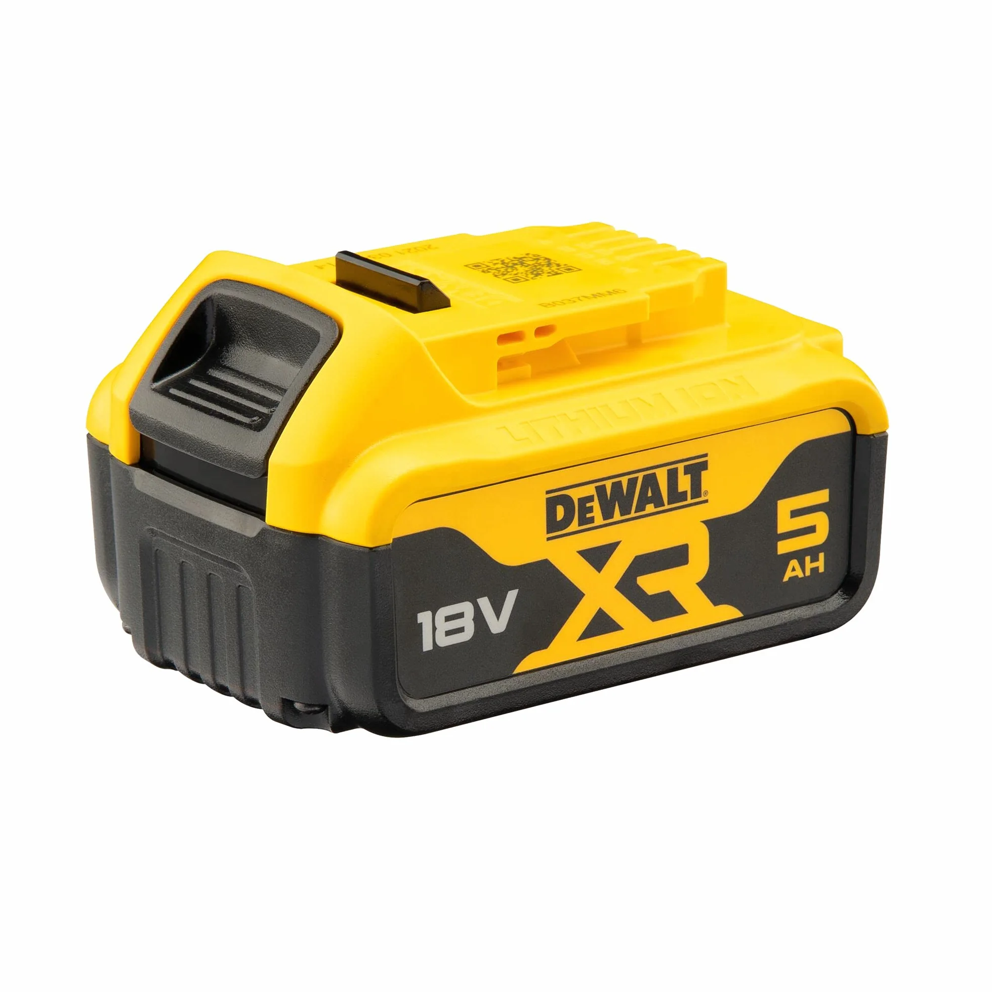 DeWalt Batteria 18V 5.0 Ah XR Litio: Maggiore Autonomia, Indicatore LED, Protezione Avanzata, Compatibile con Sistema 18V XR, DCB184-XJ
