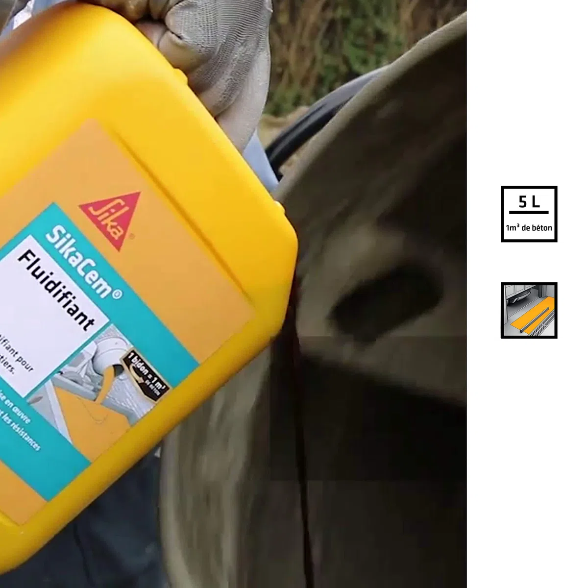 Sika Francia S.A.S 546293 superplastifiant per Mortai e cemento, marrone