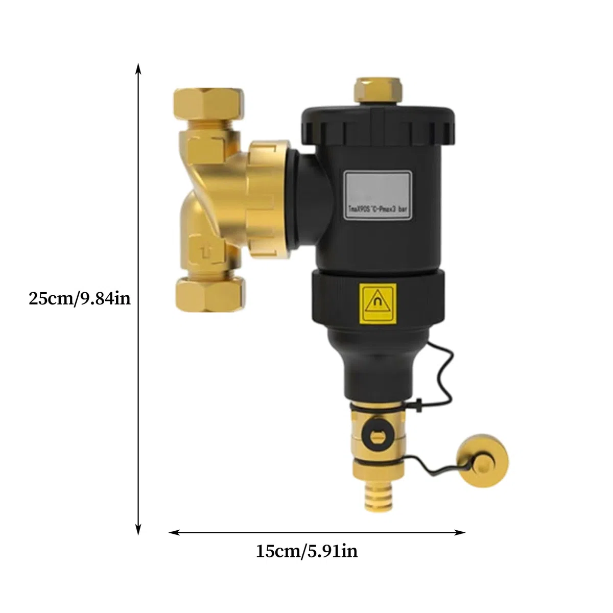 Defangatore Magnetico Per Caldaia – Filtro Per Riscaldamento Centrale DN20 DN32 | Di Filtrazione HVAC Con Valvole Di Intercettazione | Rimuove Ruggine E Calcare