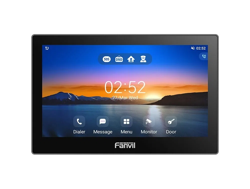 Fanvil i505W, Display Touch Screen Android 9.0 da 7 Pollici, Monitor Videocitofono IP SIP, Controllo Accessi