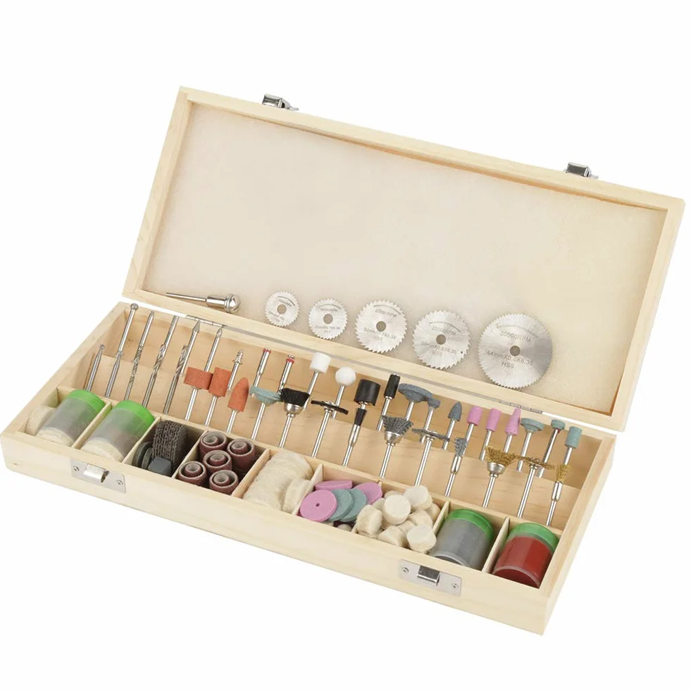 Wakects Kit di Accessori per Utensili Rotanti, 242 Pezzi per Incisione, Lucidatura e Foratura