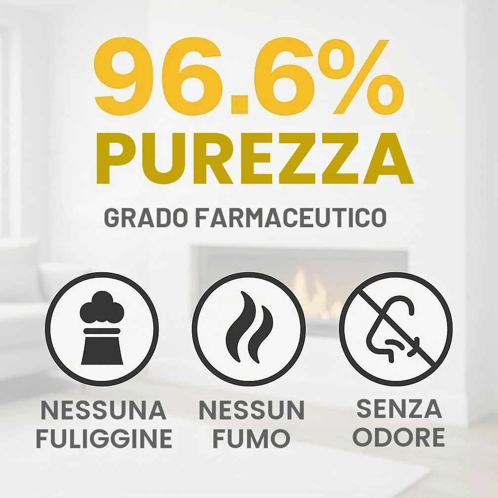 GiDeli bioetanolo 30 l inodore 96,6% etanolo per caminetti interni ed esterni - Da mais e barbabietole da zucchero