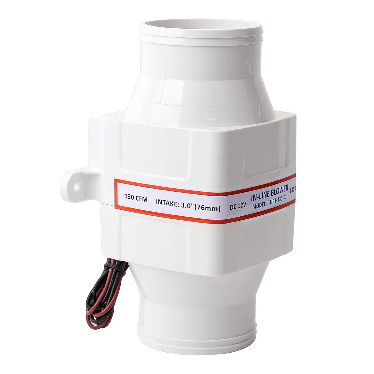 Wakects 75mm Ventola Estrazione, Ventilatore in linea, Ventilatore del Condotto di Ventilazione per yacht, edifici, roulotte