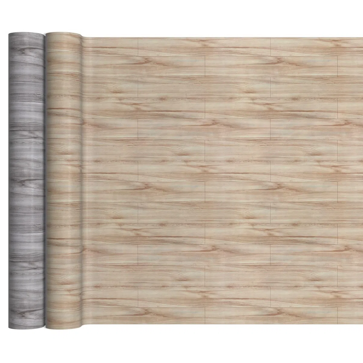 Rivestimento per pavimento in PVC al metro, in vinile, larghezza 140 cm, effetto legno, colore beige, 500 x 140 cm