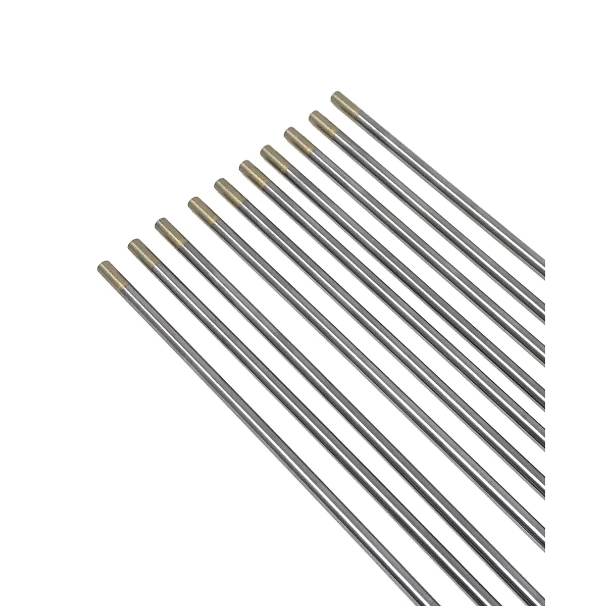 ELCAN Tungsteni saldatura TIG Lantano 1,5% Oro Dorato WL15 professionale, elettrodi per torcia TIG da 1,0 1,6 2,0 2,4 3,2 4,0 mm, 10 unità - Dimensioni: (101,6x175mm)