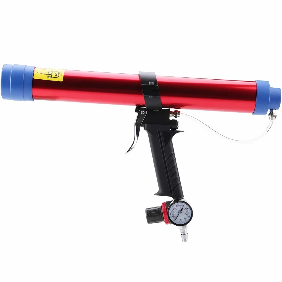 Pistola Silicone Pneumatica per Sigillante Cartucce 300ml-600ml Senza Troppopieno per Edilizia