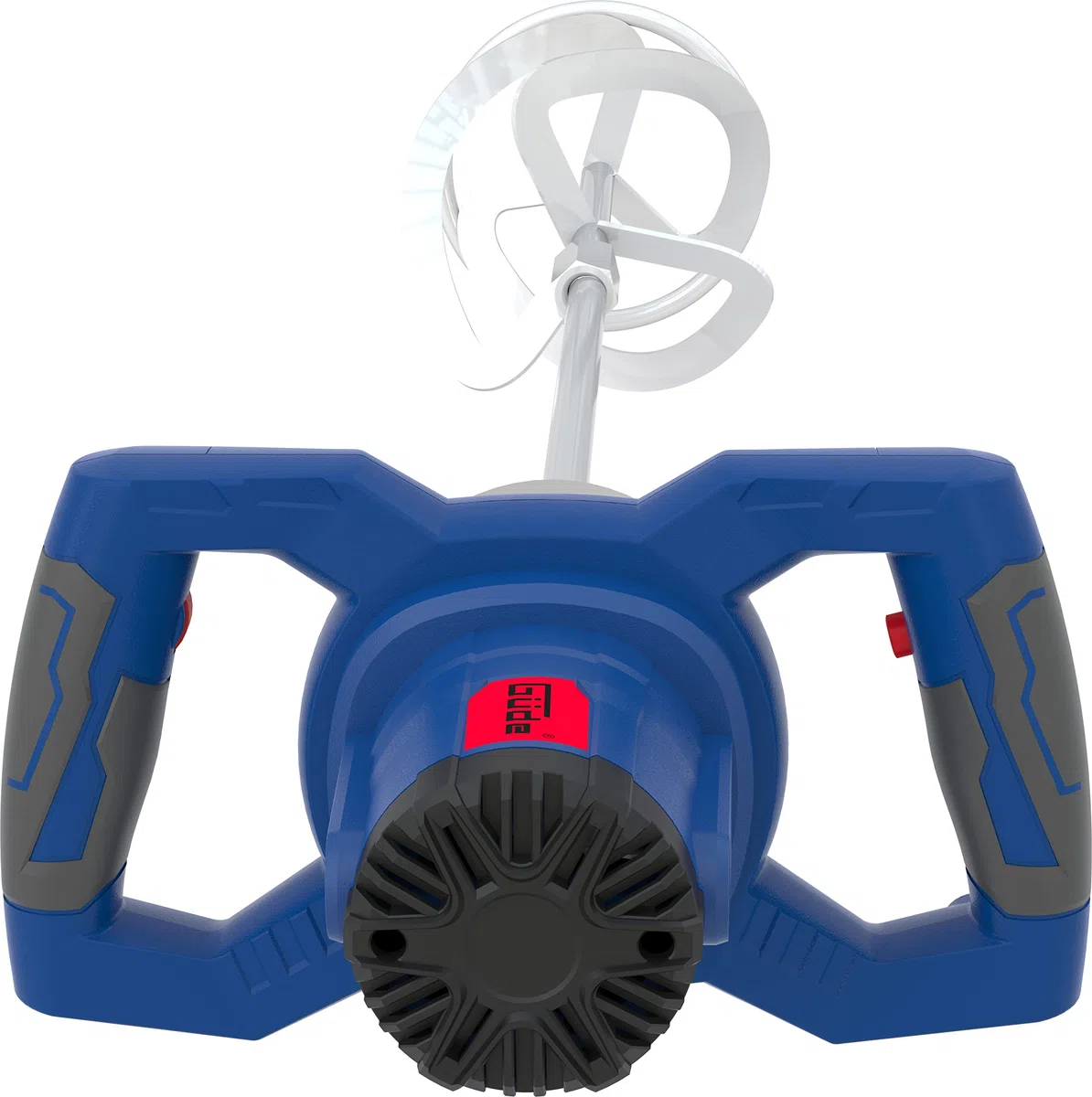 Güde 58043 GRW 1414.1 (230 V, 1400 W, potente agitatore per malta per mescolare e mescolare materiali da costruzione in polvere), blu